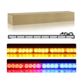 33inch Car LED Emergency Warning Strobe Light Bar Single Row Offroad Truck Boat Roof Grille 32W Flashing Light Lamp 12V 24V