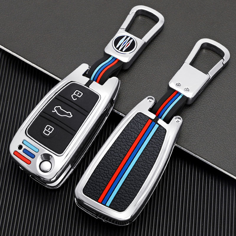 GPRGIT Fold New Zinc Alloy Car Key Case Cover Shell for Jac S2 S3 S4 S5 3 A5 S7 R3 2020 3 Button Flip Car Accessories Keychain