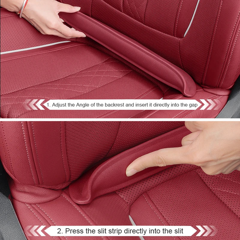 GPRGIT General Motors Seat Angle Gap Leak Sealer, Rear Seat Bottom Gap Protector, PU Car Interior Decor Strip