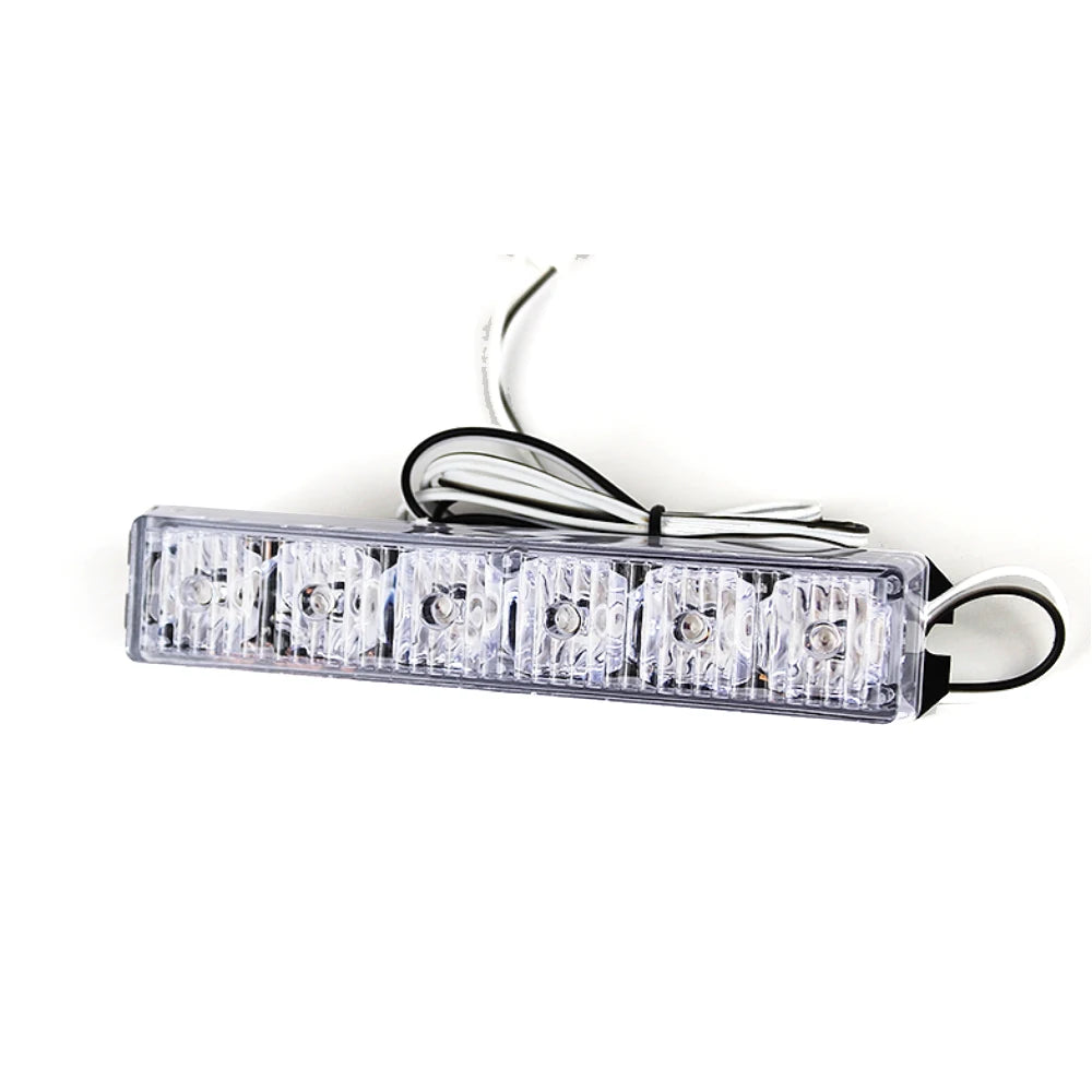 DC12-24V 6LED Emergency Vehicle Surface Mouted Warning Light Truck Amber Blue Red LED Emergency Strobe Lights