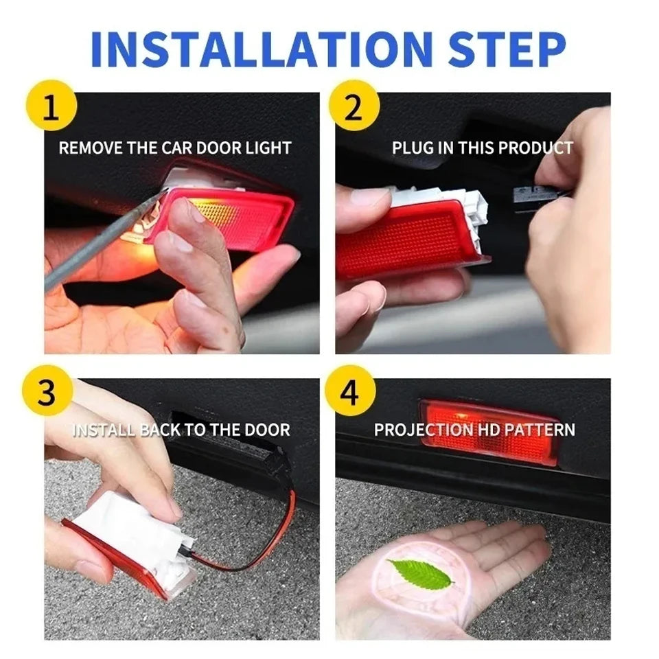 GPRGIT LED Welcome Laser Ghost Shadow Door Logo Projector Light for Mercedes-Benz W205 W212 5W
