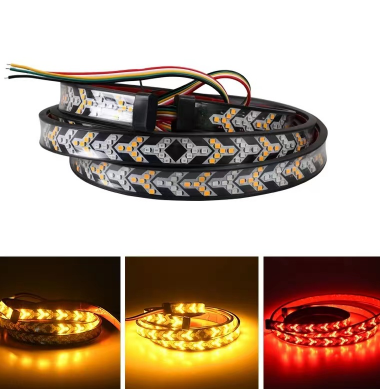 GPRGIT 60-Inch Tailgate Light Bar Strip Lights for Trucks, Waterproof Red Arrow LED Strip Tail Light, 12V