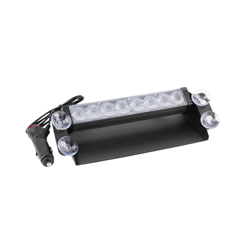 12V-24V Automotive LED Windshield Visor Light Car Emergency Flash Warning Dash Light Bar