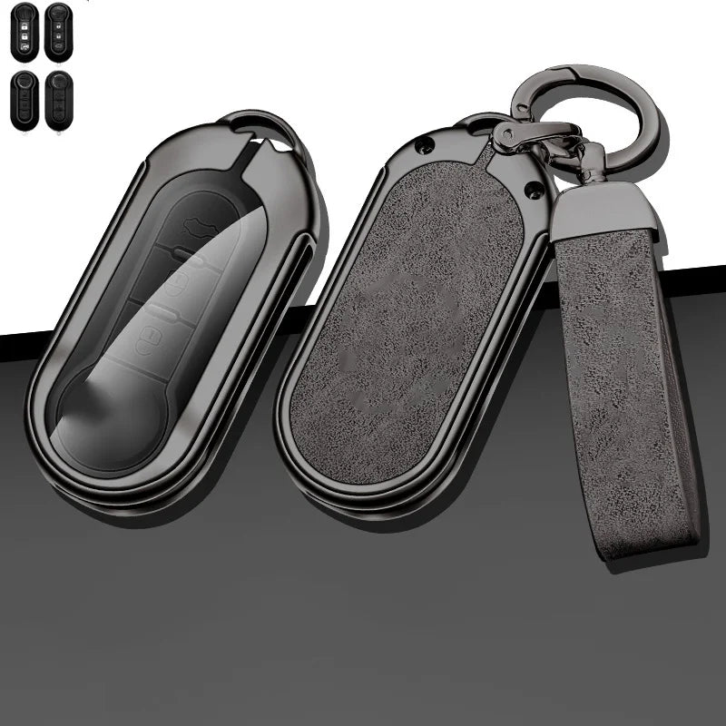 GPRGIT 3 Buttons Car Remote Modified Flip Car Key Cover Case Shell for Fiat 500 Panda Punto Bravo Uncut Blade