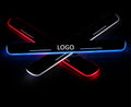 GPRGIT Auto Accessories Illuminated RGB Multi Color Light Moving Car LED Illuminated Door Sill Plate