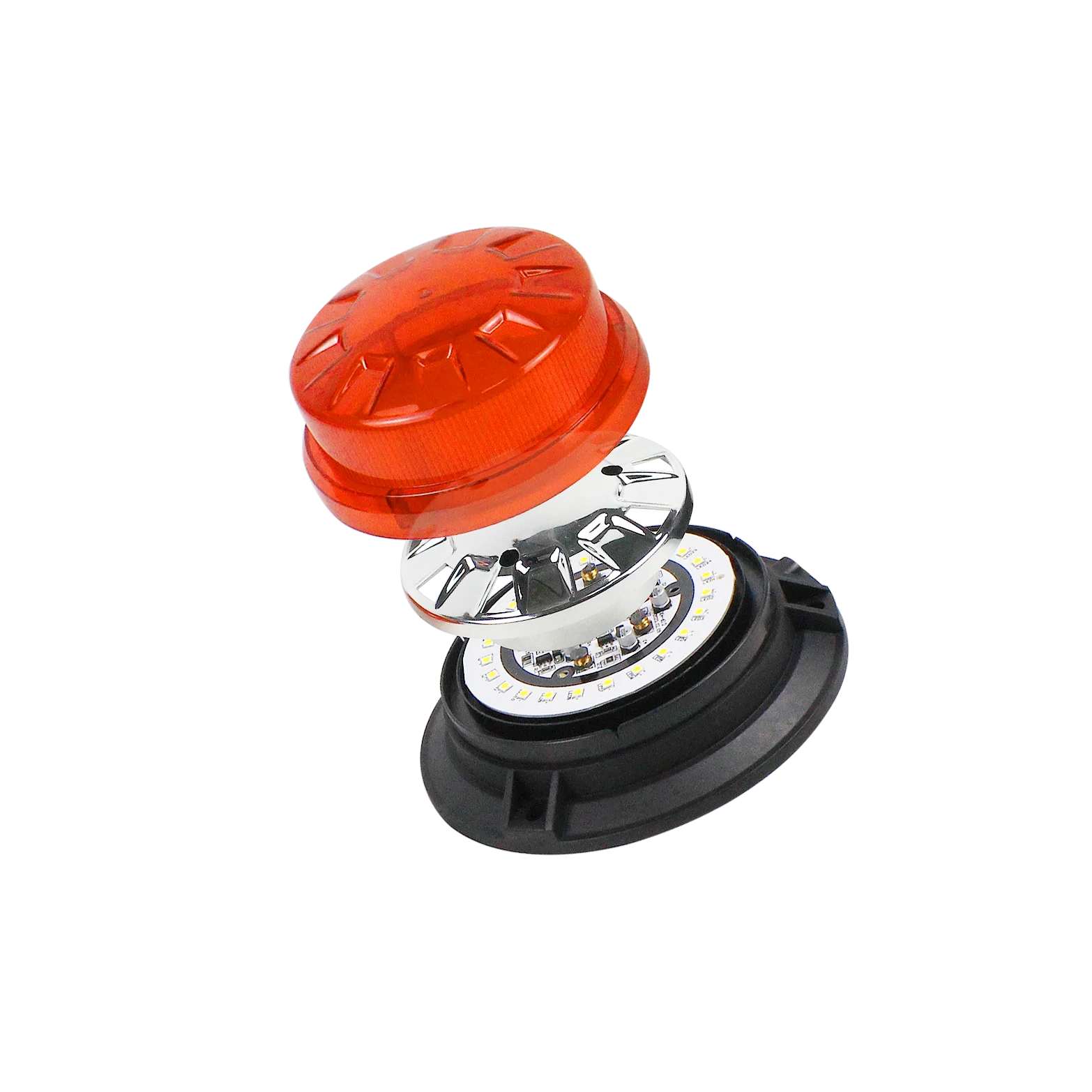 New 12V 24V LED Warning Strobe Light Magnet Flashing Beacon for Truck Trailer School Bus