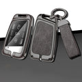 GPRGIT New Car Logo Zinc Allioy Leather Car Key Cover for VW Volkswagen Passat Magotan Passat B8 Golf for Skoda Kodiaq Superb A7 Seat