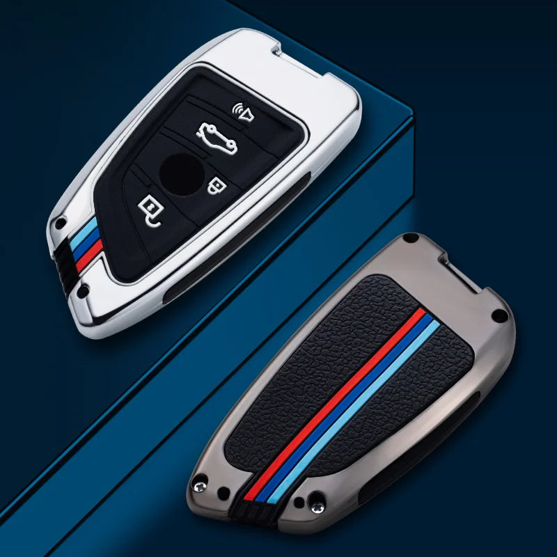GPRGIT Zinc Alloy Car Remote Key Case Cover for BMW X1 X3 X5 X6 X7 G20 G30 G05 F15 F16 1 3 5 7 Series F01 F02 G11 F48 F39 Car Keyring