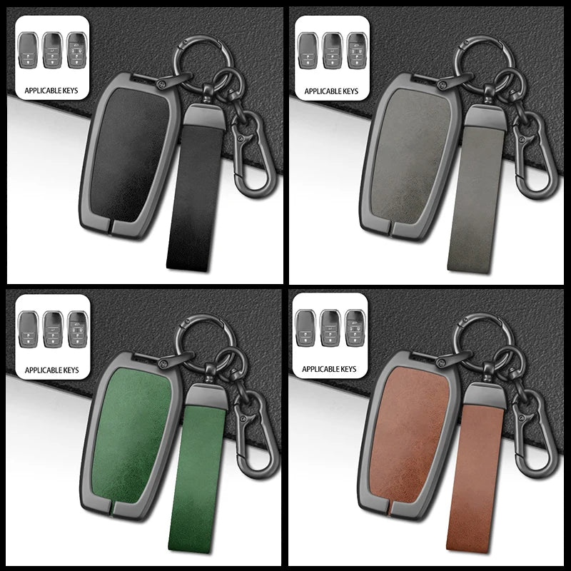 GPRGIT Car Key Case for Toyota RAV4 Harrier Hilux Fortuner Land Cruiser Crown Highland Prado Yaris Cross Aygo X 2022