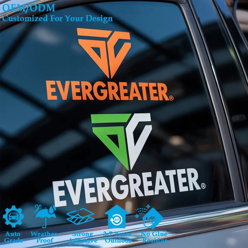 GPRGIT Custom Die-Cut Vinyl Car Decal Sticker Waterproof UV-Resistant (TZ236)