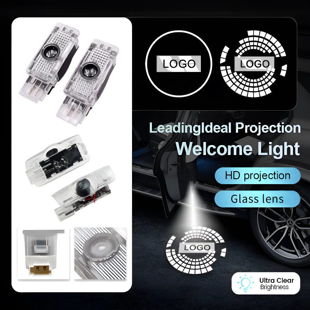 Custom Logo Auto Door Welcome Light Projection Lamp Energy Saving Car Decoration
