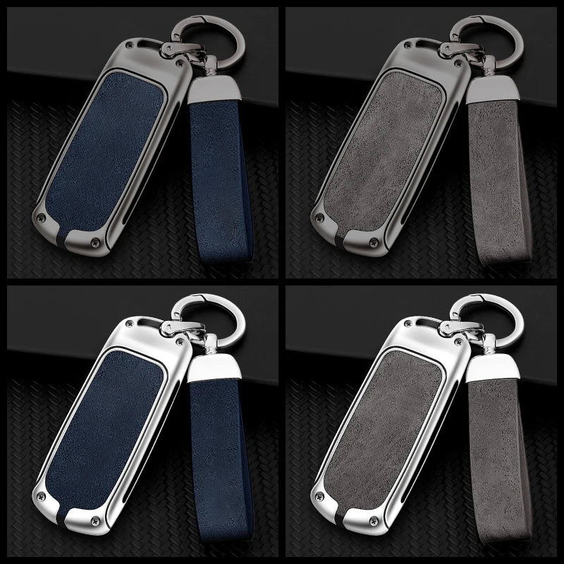 GPRGIT Metal Leather Car Logo Key Case Cover for Mazda 2 3 5 6 Demio CX-3 CX-4 CX-5 CX-7 CX-9 MX-5 Atenza Axela Keychain Accessories