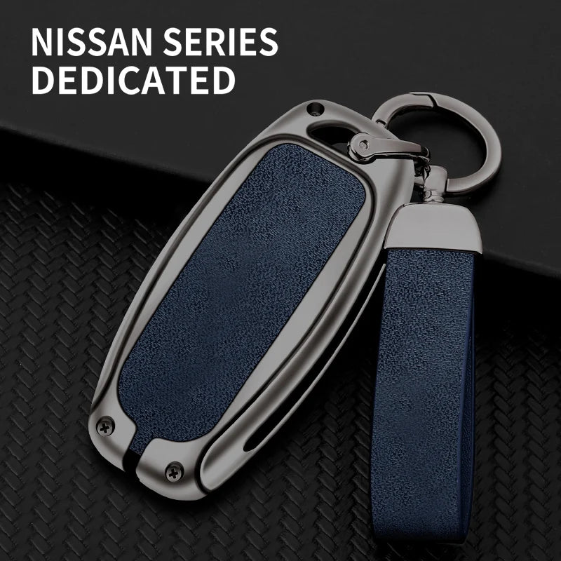 GPRGIT Car Custom Logo Metal Car Key Case Cover for Nissan Qashqai X-Trail T32 T31 Juke J10 J11 Kicks Tiida Pathfinder Note Accessories