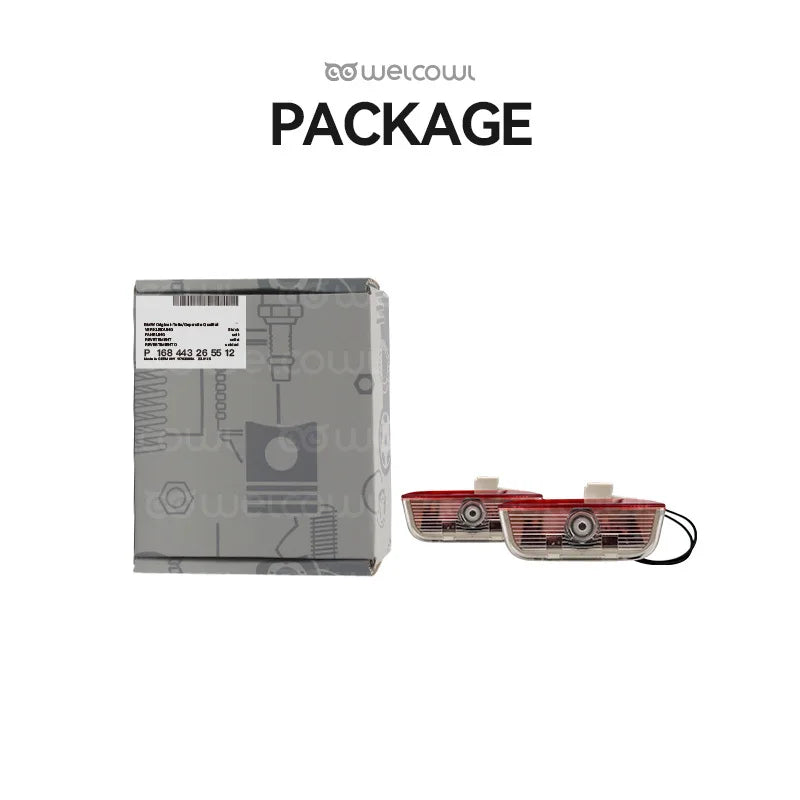 GPRGIT Car Door Light for Porsche Cayenne/911/Taycan Courtesy LED HD Icon Projector Welcome Lamp 12V