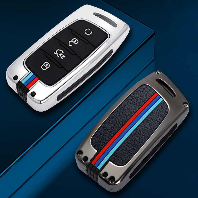 GPRGIT Metal Car Key Case Cover for Changan CS75 CS85 CS95 Plus Coupe 2017 2018 2019 Smart Protective Keyless Holder Fob Accessories