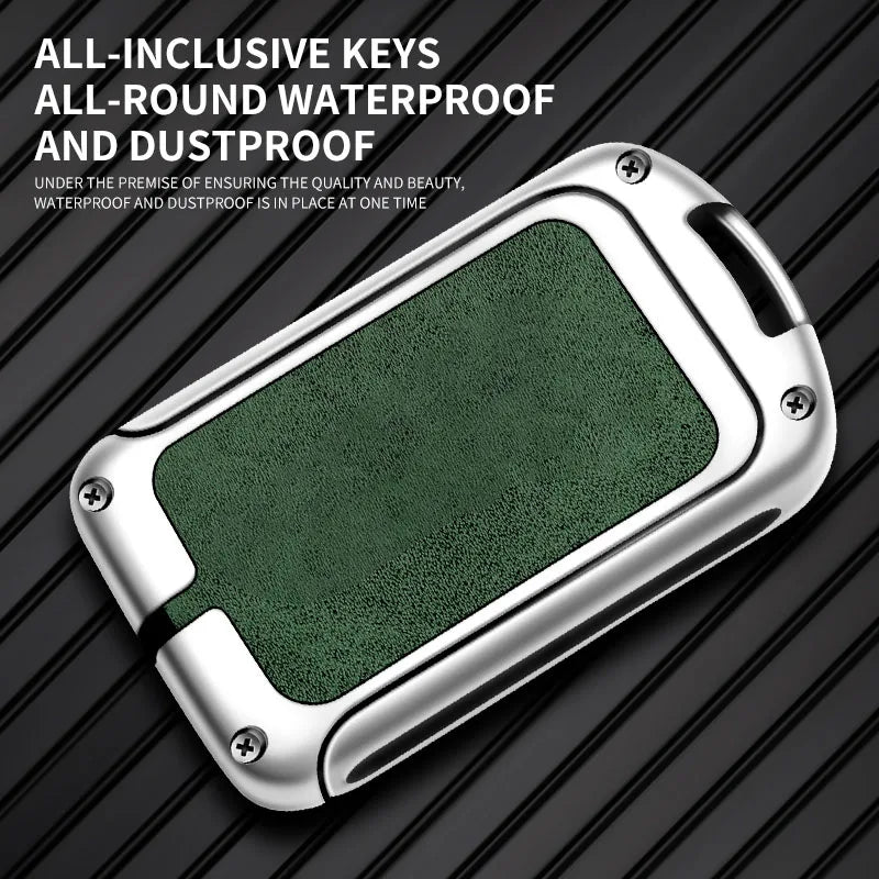 GPRGIT Zinc Alloy Leather Car Logo Key Case Cover Shell for Volvo S90 S60 XC60 XC40 V60 V90 Key Protector Fob Auto Accessories