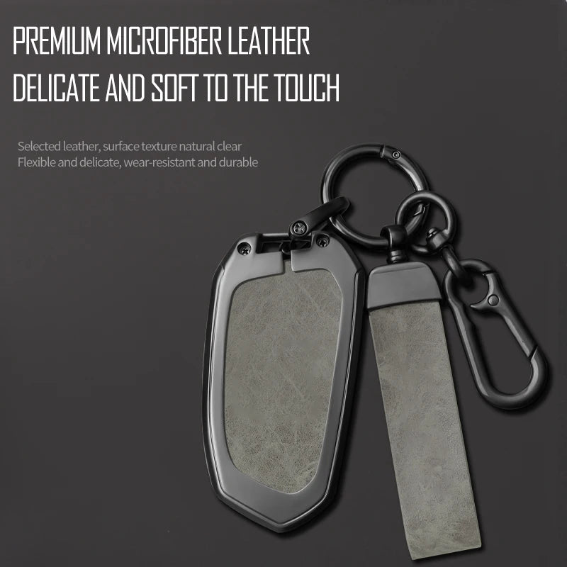 GPRGIT Metal Car Key Shell Cover Case for Cadillac Escalade CT4 CT4-V CT5 XTS CT6 C8 for GMC Yukon 2021 2022 Remote Fob