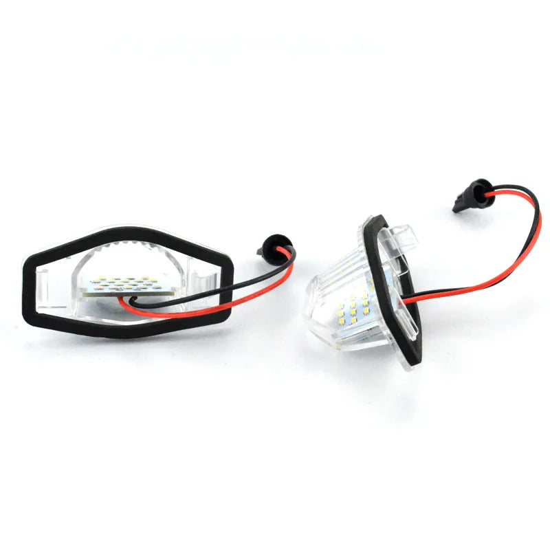 GPRGIT 2Pcs 12V 18LED License Plate Light for Honda Odyssey CRV Jazz FR-V Stream Insight 6500K