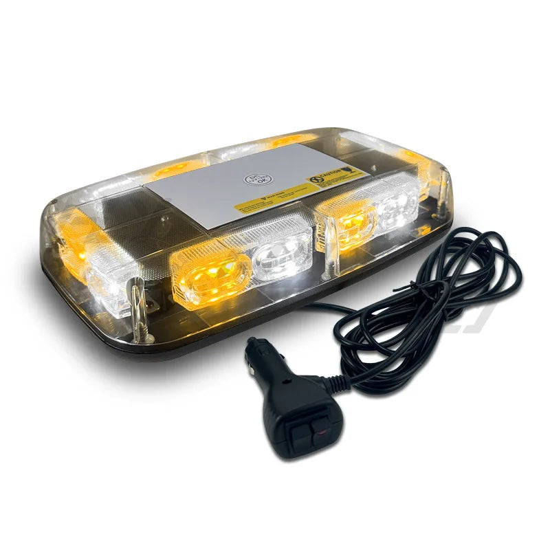 12-Inch High Bright LED Emergency Flashing Beacon Light Roof Top Strobe for Construction Vehicles Auto Exterior Lighting