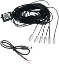 GPRGIT Car Interior Decorative RGB LED Fiber Optic Strip Ambient Light 12V APP Control