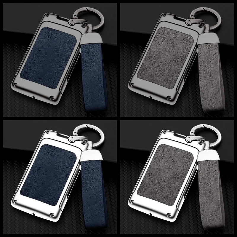 GPRGIT Zinc Alloy Leather Car Key Case Cover for Cadillac CTS/Escalade/SRX/ATS/STS