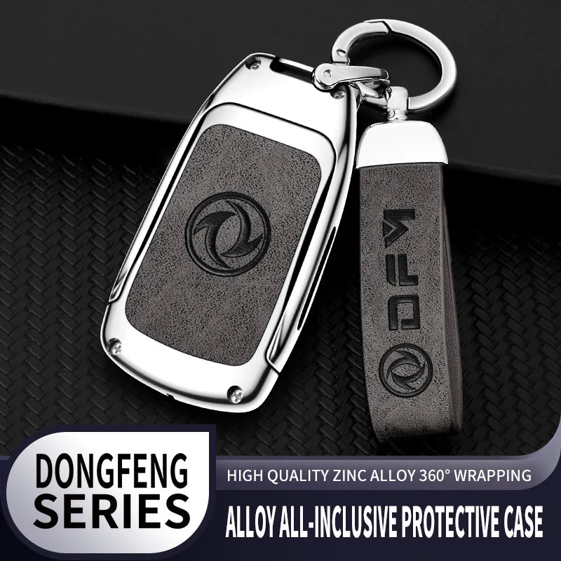 GPRGIT Zinc Alloy Car Key Case Shell Cover for Dongfeng Scenery 580 Fengshen AX7 Yixuan Max Accessories