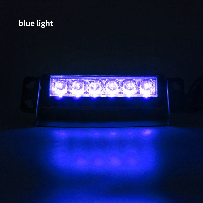 8 Inches 6 LED Car Warning Strobe Dash Lights Traffic Advisor Emergency Flashing Windshield Light with Suction Cup 12V