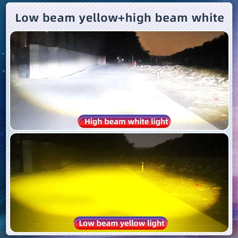 Motorcycle Spotlights With RPG Led Lens Headlight Driving Lights Auxiliary Light Work Light Fog Lamp Bulb for Car Truck SUV ATY