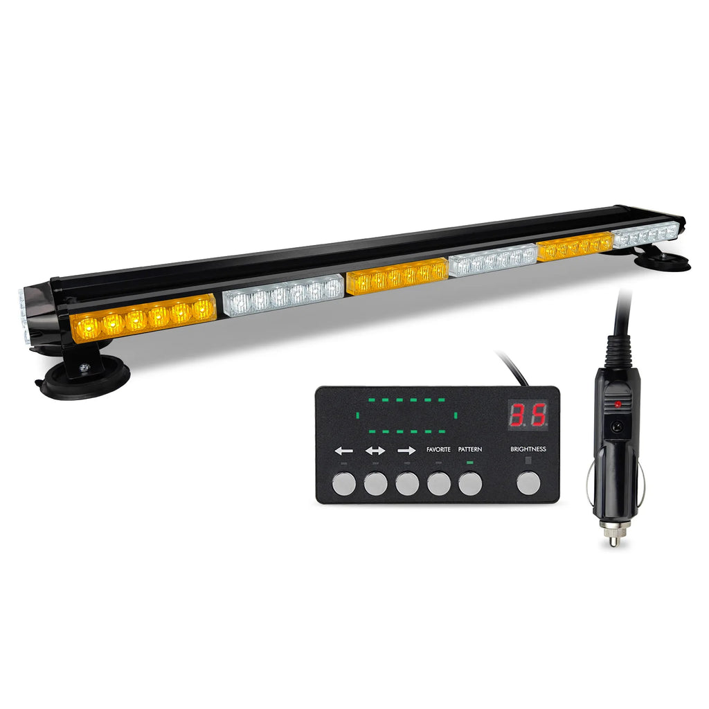 New Led Strobe Light Bar Lumens Strobe Light Bar Double-sided Flashing Emergency Warning Remote Control 28 Magnets New Universal