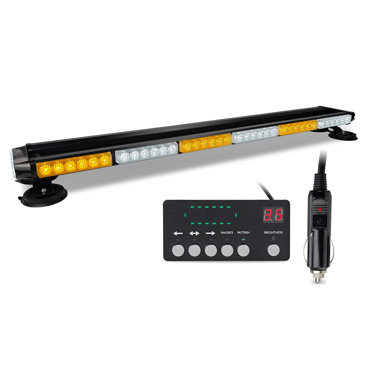 New Led Strobe Light Bar Lumens Strobe Light Bar Double-sided Flashing Emergency Warning Remote Control 28 Magnets New Universal