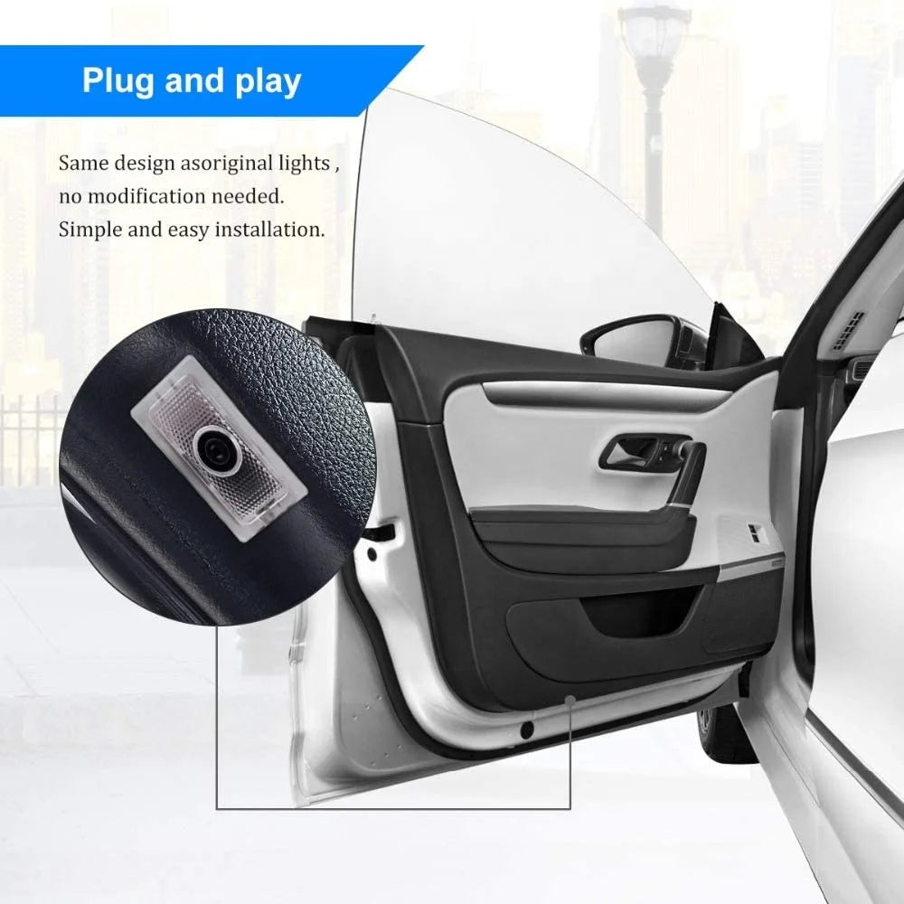 GPRGIT Dodge Avenger Charger Car LED Logo Ghost Door Light Projector Welcome Emblem Lamp