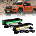 Amber LED Warning Light Bar Magnetic Base Emergency Hazard Security Strobe Light for Car Firefighter Roof Top for Red White