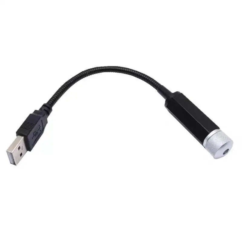 GPRGIT Car Starry USB Atmosphere Lamp Roof Interior Starry Sky Laser Mood Light Ceiling Projection Lamp 5V 18W