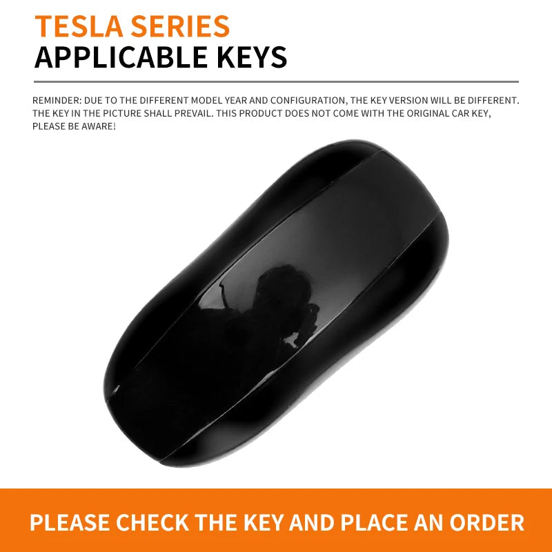 GPRGIT Zinc Alloy Leather Car Key Case for Tesla 3/Y/S Keychain Fob Cover Holder Smart Remote Keyless Protector