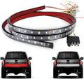 GPRGIT 60" Red White Trunk Flexible Tailgate Light Bar Reverse Brake Turn Signal Tail Running LED Strip Lights 1.2M & 1.5M IP67