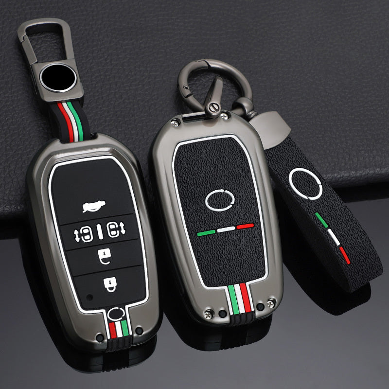 GPRGIT Zinc Alloy Car Key Cover Fob Case Keyless Holder for Lexus 5-Buttons