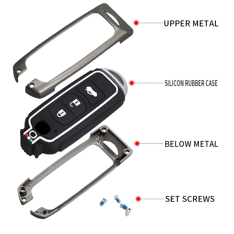 GPRGIT Zinc Alloy Car Key Cover Case for Mazda 2 3 6 Axela Atenza CX-5 CX5 CX-3 CX-7 CX8 CX-9 2016-2018 2/3 Buttons
