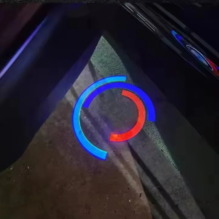 GPRGIT BMW 50th Anniversary Logo Laser Welcome Door Light for X1 X2 X3 X4 X5 X6 1 3 5 6 7 Series E70 E90 6V 18W