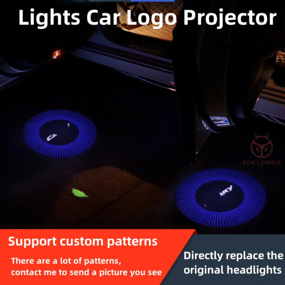 GPRGIT Car Door Light Logo LED Ghost Projector Welcome Lamp for Mercedes Benz C E GL GLA GLC GLE W176 W205 W213