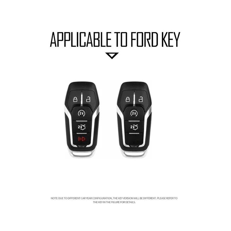 GPRGIT Zinc Alloy Car Key Cover Holder Fob for Ford Fusion Mondeo Mustang F-150 Explorer Edge 2015 2016 2017 2018