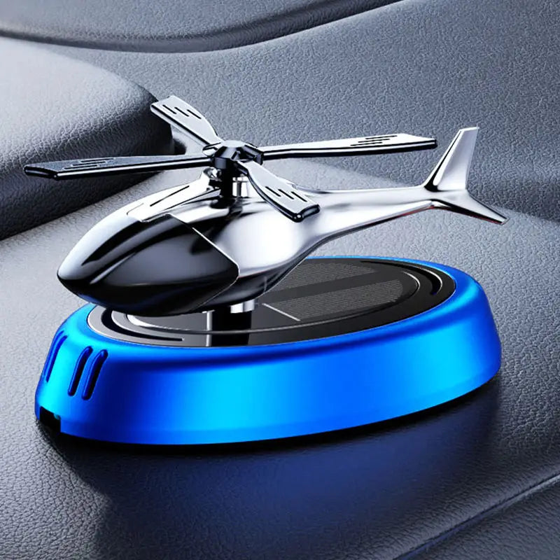 GPRGIT Solar Helicopter Car Air Freshener Aromatherapy Solar-Powered 5ml
