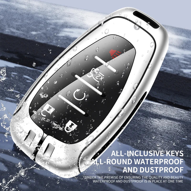 GPRGIT Custom Car Logo Key Case Fob for Chevrolet Onix Equino Orlando Cruze Spark Sonic Camaro Volt Bolt Trax Malibu Blazer Traverse