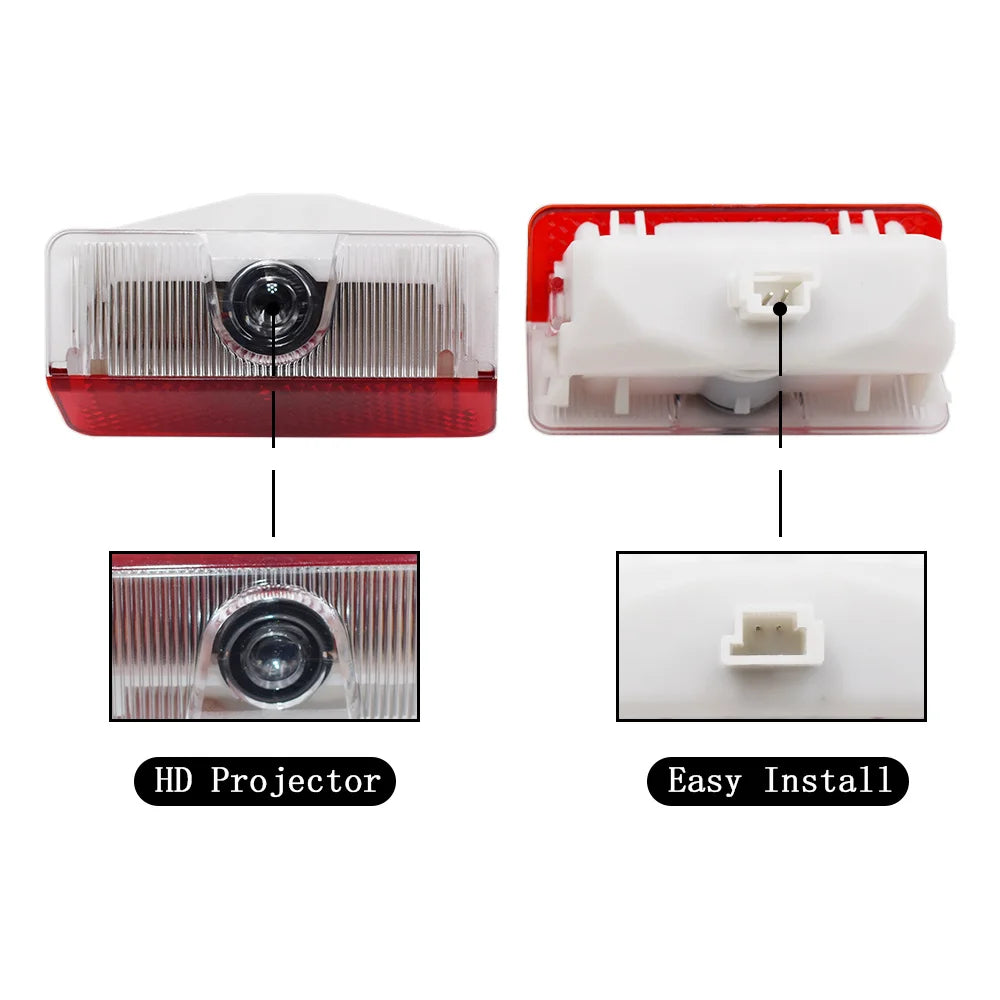 GPRGIT LED Car Door Light for Mercedes AMG Auto Laser Ghost Projector Welcome Lamp Fit Benz Class GLK X204 250 300 350 W245 W168