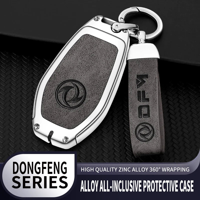 GPRGIT Zinc Alloy Car Key Cover Case for 2022 Dongfeng Sokon Dongfeng Fengguang 580 Accessories Keychain Keyless Fob