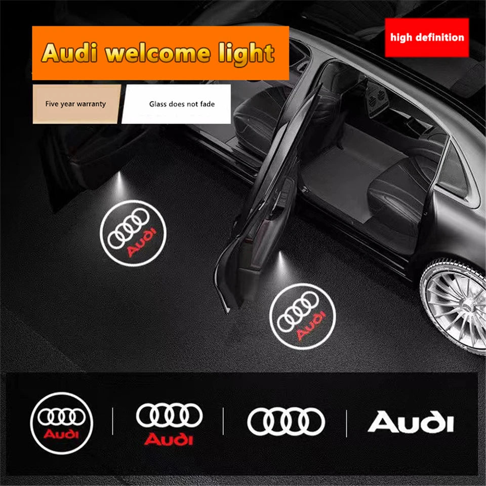 GPRGIT LED Logo Laser Projection Door Welcome Light for Audi A3 A4 A5 A6 A7 A8 R8 Q5 Q7 TT 12V