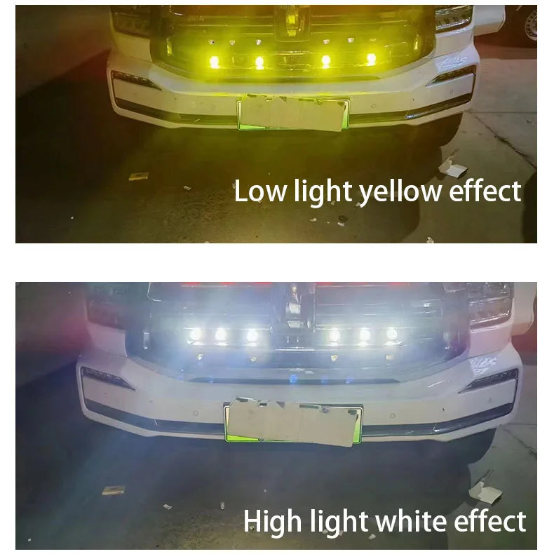 GPRGIT 90W LED Grille Spotlight Kit (6-Piece) - Off-Road Fog Work Light for SUV/Truck, IP67