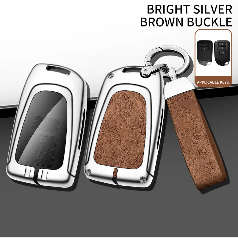GPRGIT Zinc Alloy Car Key Cover Case for Toyota Yaris L 2022/VIOS FS