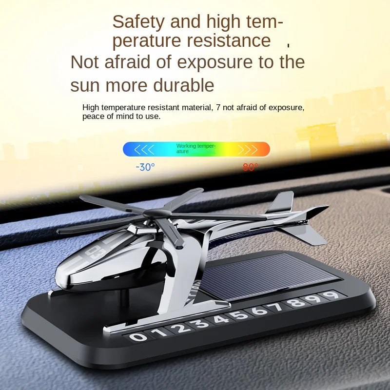 GPRGIT Solar Rotating Aircraft Car Aromatherapy Diffuser Glass