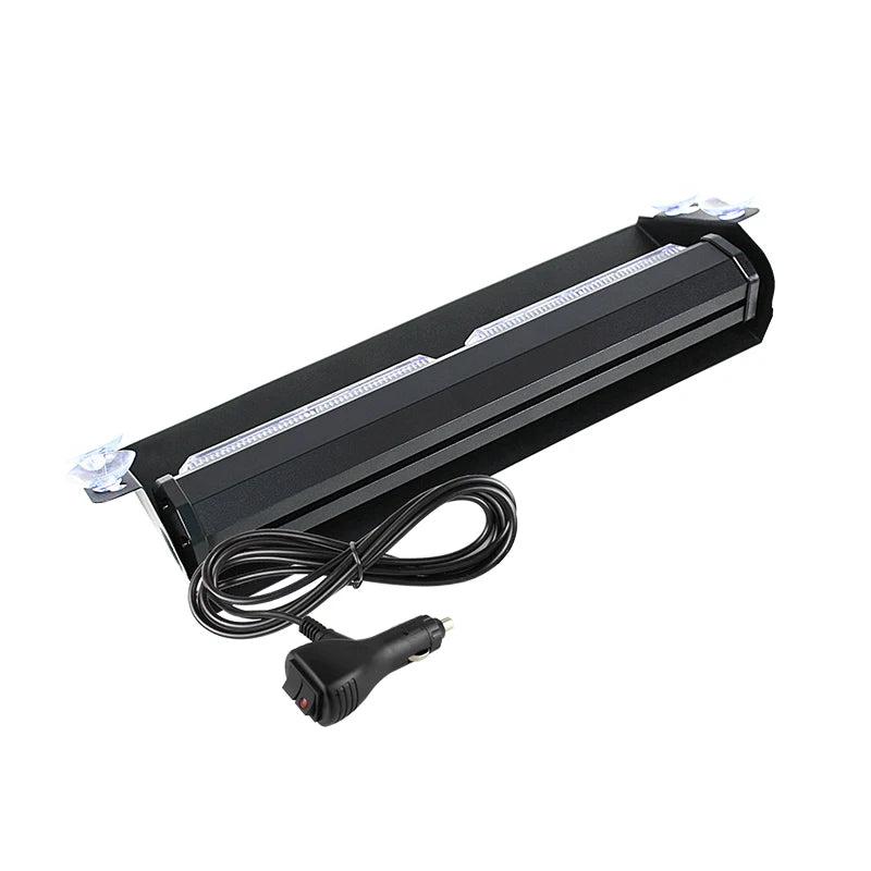 Car Windshield LED Warning Light Interior Flashing Emergency Dash Deck Strobe Lights 12V 24V