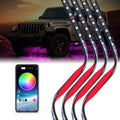 GPRGIT Waterproof RGB SMD Flexible LED Strip Under Car Tube Underglow Underbody Neon Light Kit with Remote Control DC12V